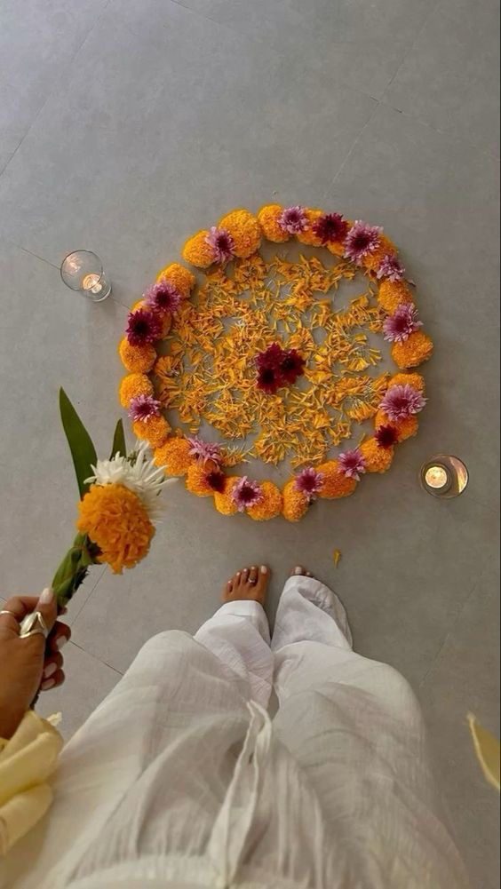 Balinese flower offering