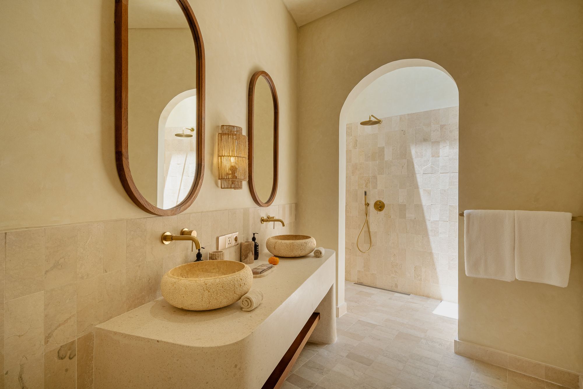 Bathroom with walk-in shower