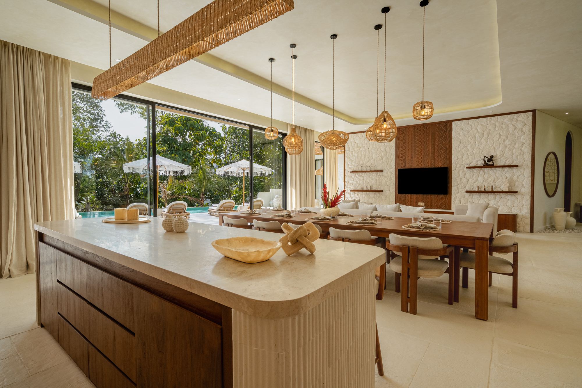 Kitchen and dining area